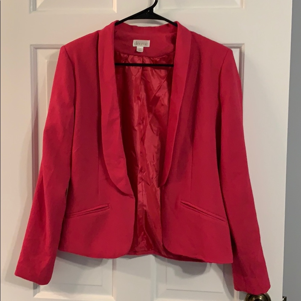 Bright pink jacket